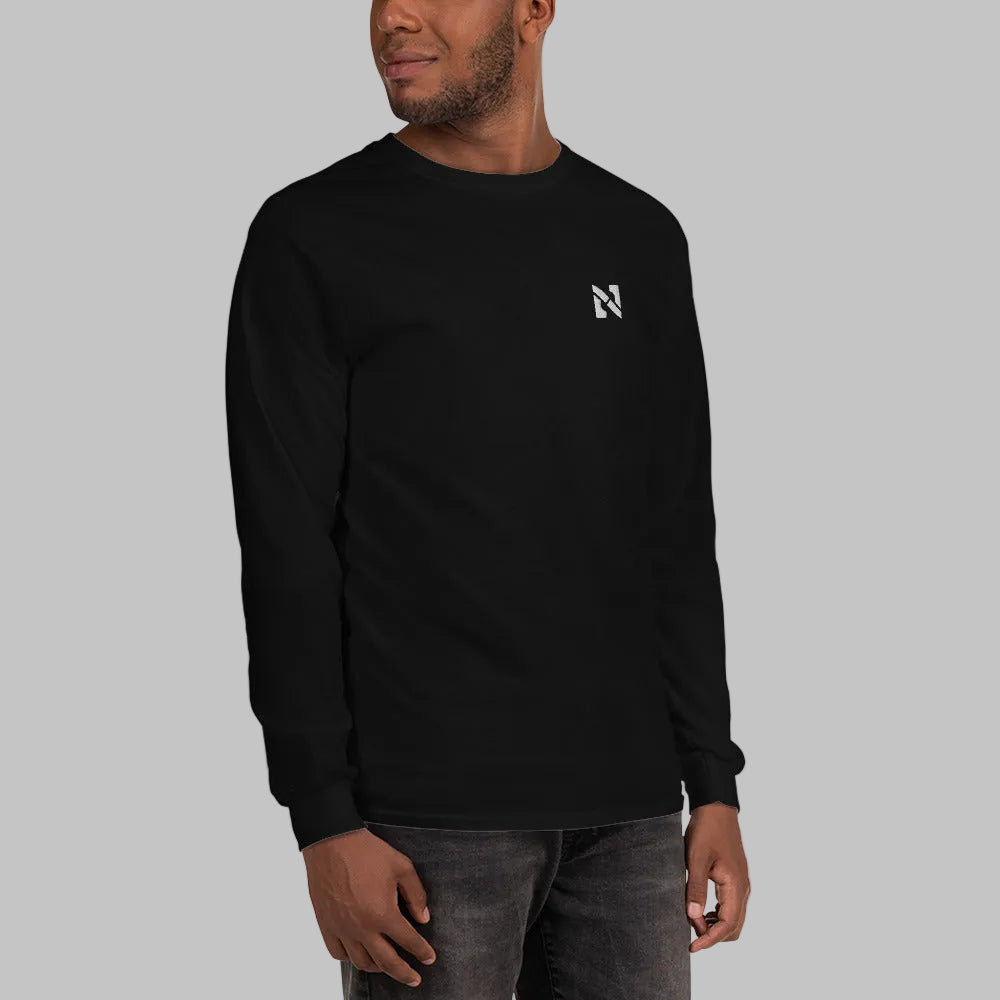 Deep Charcoal Grey long-sleeve shirt 