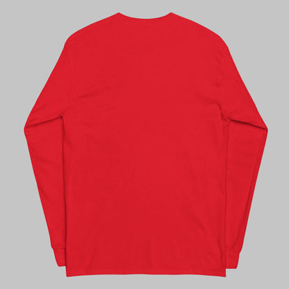 Red long-sleeve shirt
