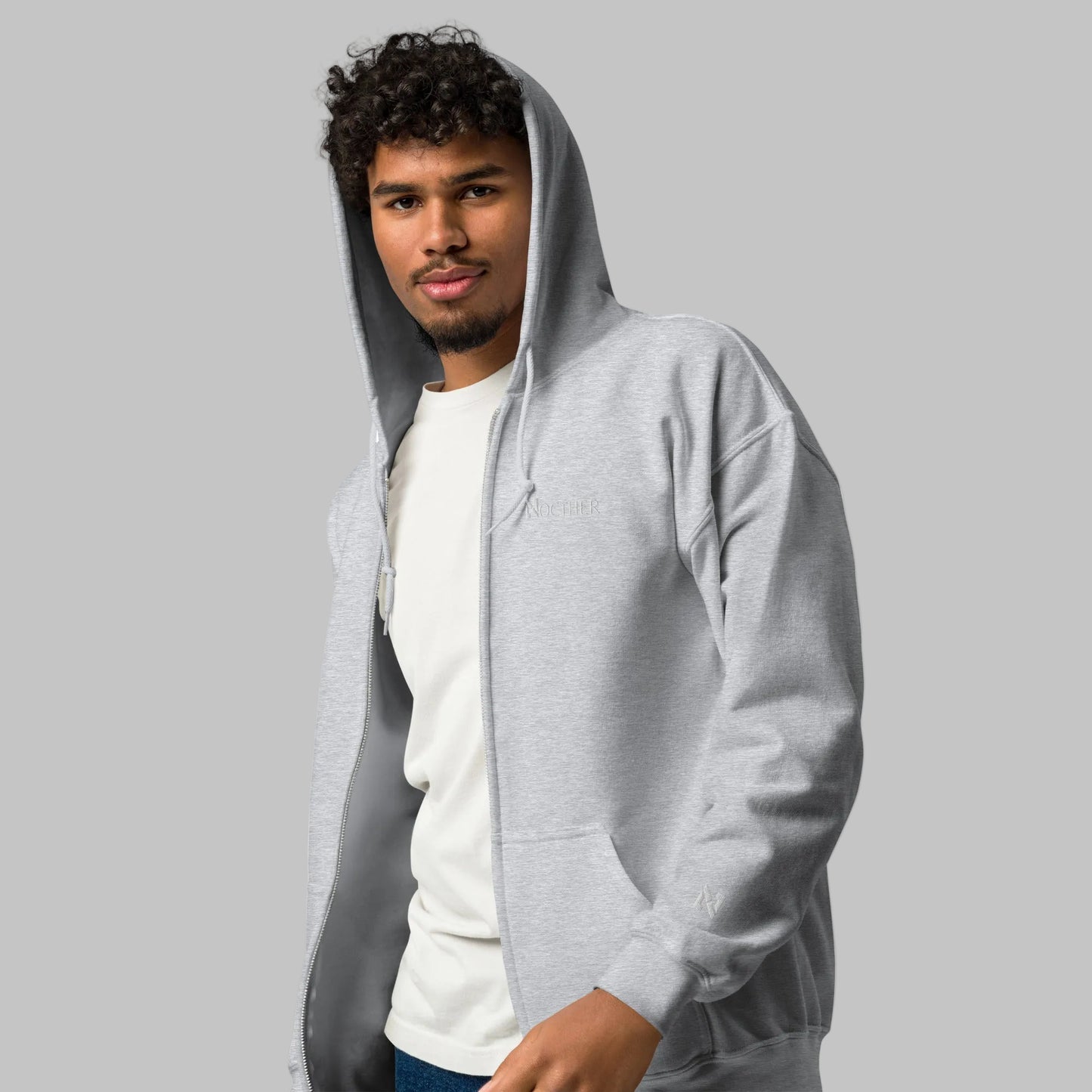 Silver hoodie